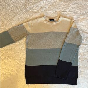 Children’s Place Striped Sweater - Cream, Gray, Blue